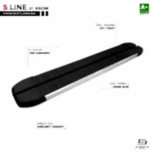Kia Stonic Uyumlu S-Line Krom Yan Basamak 173 Cm 2017 Üzeri
