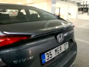 Honda Civic Uyumlu Fc5 2016-2020 Işıksız Spoiler thumb 3