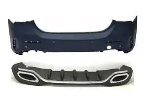 Mercedes W117 Uyumlu Cla Serisi Oem Amg Arka Tampon Egzoz