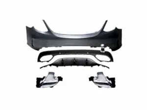 Mercedes W205 Uyumlu C Serisi Makyajlı Oem Amg Arka Tampon & Egzoz