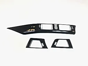 3 Serisi Uyumlu F30 Göğüslük Ve Menfez Kaplama Seti - Piano Black
