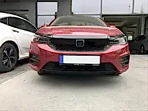 City 2020+ Uyumlu Ön Tampon Alt Çıtası - Piano Black