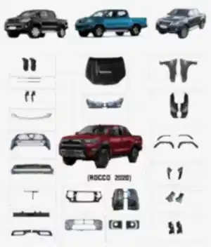 Toyota Hilux Uyumlu Vigo(2004-2015) 2021 Rocco Body Kit - Full Set