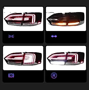 Volkswagen Jetta Uyumlu 2012-2015 Smoke Led Stop