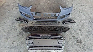 Audi A4 Uyumlu 2016-2019 S4 Ön Tampon Panjur Seti