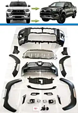 Toyota Hilux Uyumlu Revo 2020+ İçin 2021 Rocco Facelift