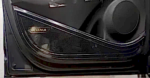 Hyundai Kona Uyumlu Kapı Koruma - Karbon
