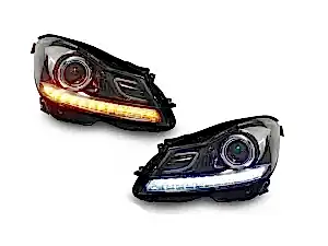 Mercedes W204 Uyumlu C Serisi (Makyajlı Kasa İçin) Led Far