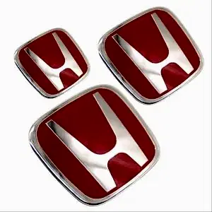 Honda Civic Uyumlu Fc5 Logo Set Takımı Kırmızı