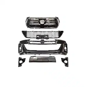 Toyota Hilux Uyumlu Rocco Body Kit 2016-2020 (Ön Tampon, Panjur, Alt Izgara, Sis Kapakları)