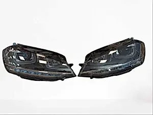 Volkswagen Golf Uyumlu 7 U Led Far Silver Hareketli