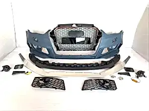 Audi A3 Uyumlu 2013-2016 Rs3 Full Ön Tampon & Panjur Set (Sedan)