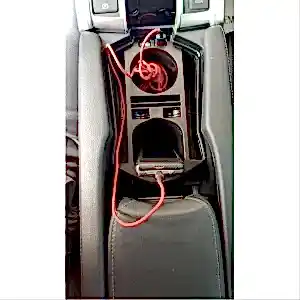 Honda Civic Uyumlu Fc5 2016-2020 Usb Portlu Orta Konsol Kutusu Siyah