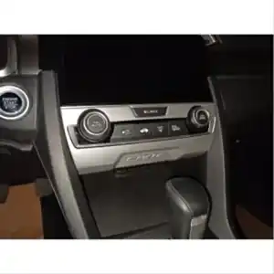 Honda Civic Uyumlu Fc5 2016-2020 Klima Panel Kaplama- Silver