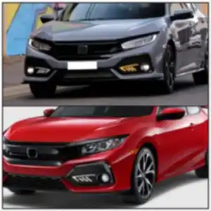 Honda Civic Uyumlu Fc5 2016-2020 Typer Ön Sis Ledi - Görsel 4