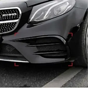 Mercedes W205 Uyumlu 2019+ Ön Tampon Bıçakları 2 Parça (Piano Black)