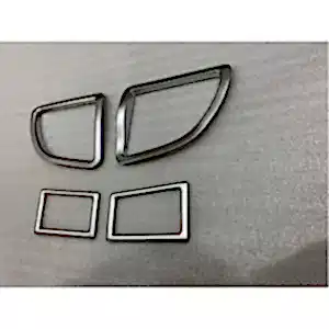Toyota Corolla Uyumlu 2014+ Menfez Kaplama 4 Parça Silver