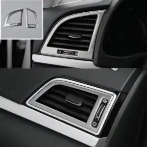 Hyundai Elantra Uyumlu 2016-2019 Menfez Kaplama Silver (Paslanmaz Çelik)