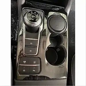 Ford Focus Uyumlu 2019-2021 Vites Çerçeve Kaplama - Titanyum Siyah