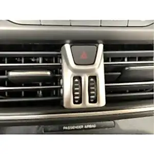 Ford Focus Uyumlu 2019+ İkaz Düğme Kaplama Silver (Abs)