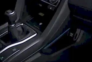Honda Civic Uyumlu Fc5 2016-2020 Vites Konsol Aydınlatma - Mavi - Görsel 3