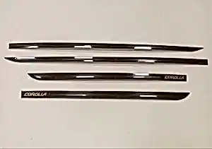 Toyota Corolla Uyumlu 2014-2018 Kapı Çıtası Piano Black