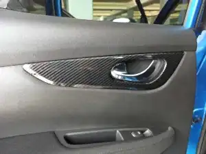 Nissan Qashqai Uyumlu 2014-2020 Kapı İç Kaplama - Karbon