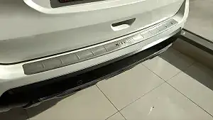 Nissan X-Trail Uyumlu 2014-2017 Arka Tampon Üst Koruması B Dizayn Krom