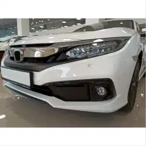Honda Civic Uyumlu Fc5 2019-2021 Ön Sis Kaşı Kaplaması Piano (Makyajlı Kasa)
