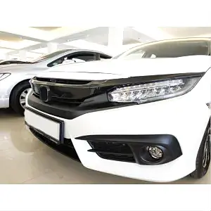 Honda Civic Uyumlu Fc5 2016-2020 Ön Panjur Kaplama Karbon