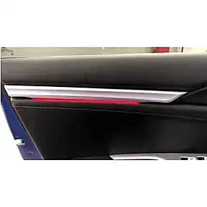 Honda Civic Uyumlu Fc5 2016-2020 Kapı İç Çıta Ambians 2 Parça Kırmızı