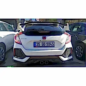 Honda Civic Uyumlu Fc5 2016-2020 Arka Logo Smoke