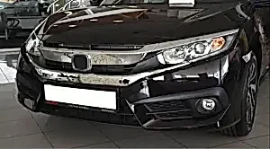Honda Civic Uyumlu Fc5 2016-2020 Ön Panjur Krom Kaplama Dizayn B
