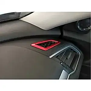 Honda Civic Uyumlu Fc5 2016-2020 Hava Menfez Kaplama 2 Parça - Kırmızı