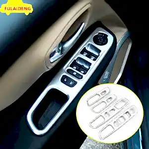 Jeep Renegade Uyumlu İç Cam Açma Çerçevesi Aksesuar 4 Parça Set Silver