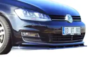 Volkswagen Golf Uyumlu 7 (2012-2016) Ön Tampon Altı Lip (Plastik)