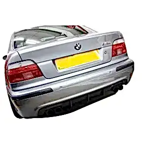 Bmw 5 Uyumlu Serisi E39 (1995 - 2004) M5 Arka Tampon Eki - Difüzör (Plastik)