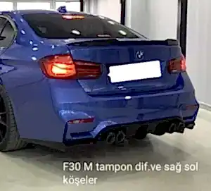 Bmw 3 Uyumlu Serisi F30 Sağ Sol Arka Köşeler