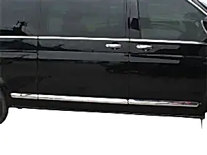 Volkswagen Transporter Uyumlu T6.1 Yan Kapı Çıtası 7 Parça. Krom 2020 Ve Sonrası