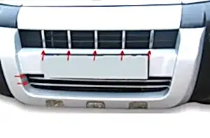 Citroen Nemo Uyumlu Ön Tampon Çıtası 7 Parça Krom 2008 Ve Sonrası