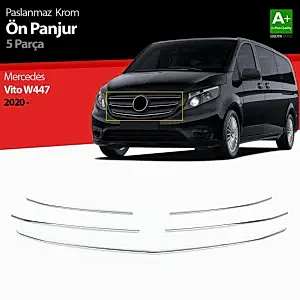 Mercedes Vito Uyumlu W447 Krom Ön Panjur 5 Parça. 2020 Üzeri