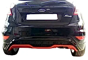 Ford Fiesta Uyumlu (2009-2016) St Desing Arka Tampon Eki - Difüzör (Plastik)