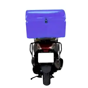 Motosiklet Servis Uyumlu Çantası Maxi Box Mavi 180 Litre, Kilitli, Kaldıraç Pe
