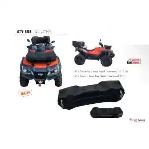 Atv Çantası Uyumlu Ön Arka Diamond 50 Litre, Mat Siyah ,Kilitli Pe
