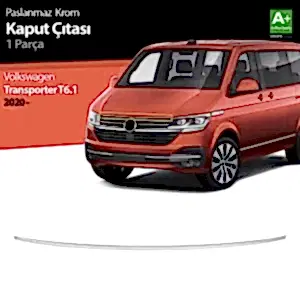 Volkswagen Transporter Uyumlu T6.1 Krom Kaput Çıtası 2020 Üzeri