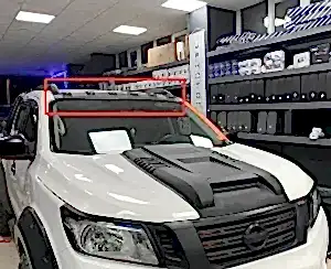 Mitsubishi L200 Uyumlu Tavan Moonvisor Pars Modeli Işıklı