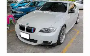 Bmw 3 Uyumlu Serisi E92 Ön Tampon Flap Piano Black Vakum 2007 - 2009