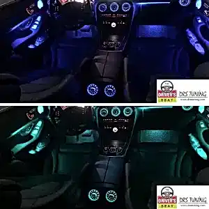 Mercedes C Uyumlu Serisi W205 64 Renk Ledli Hava Izgara