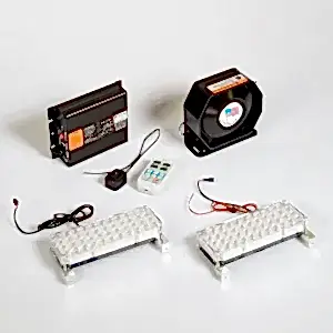 Mikrofonlu Led Uyumlu İkaz Lamba Metal Uzaktan Kumandalı (13Sesli)