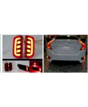 Honda Civic Uyumlu Fc5 Arka Sis Reflektör Ledi Ledli Aynı Gün Kargo